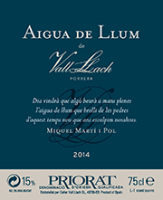 Aigua de llum de Vall Llach 2014